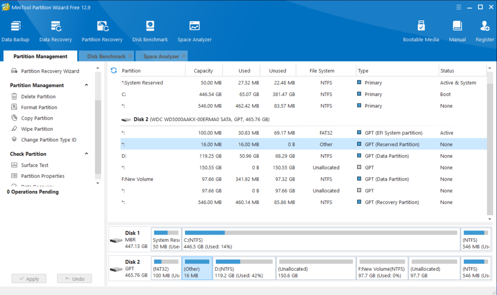 Key Features of MiniTool Partition Wizard