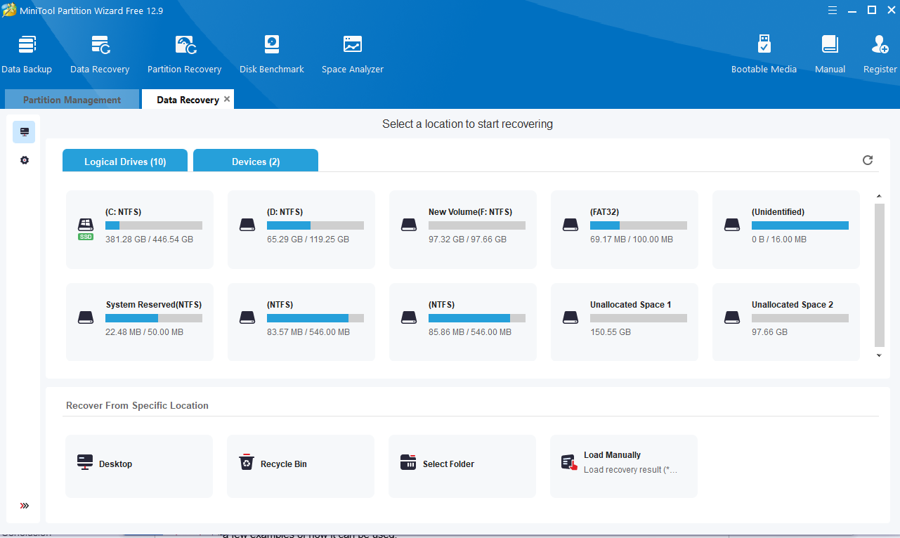 MiniTool Partition Wizard