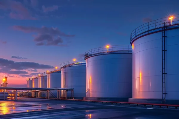 Bulk fuel storage tanks